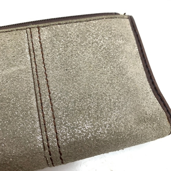 FOSSIL Genuine Leather Wallet Tri-Fold Suede Cards - Picture 15 of 16